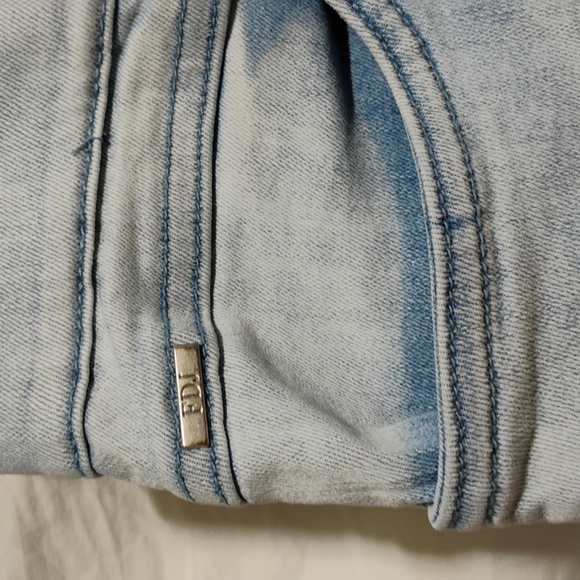 FDA French Dressing Embroidered Jeans W Colorful Leaves Sz.10 Gently Worn - Picture 4 of 14